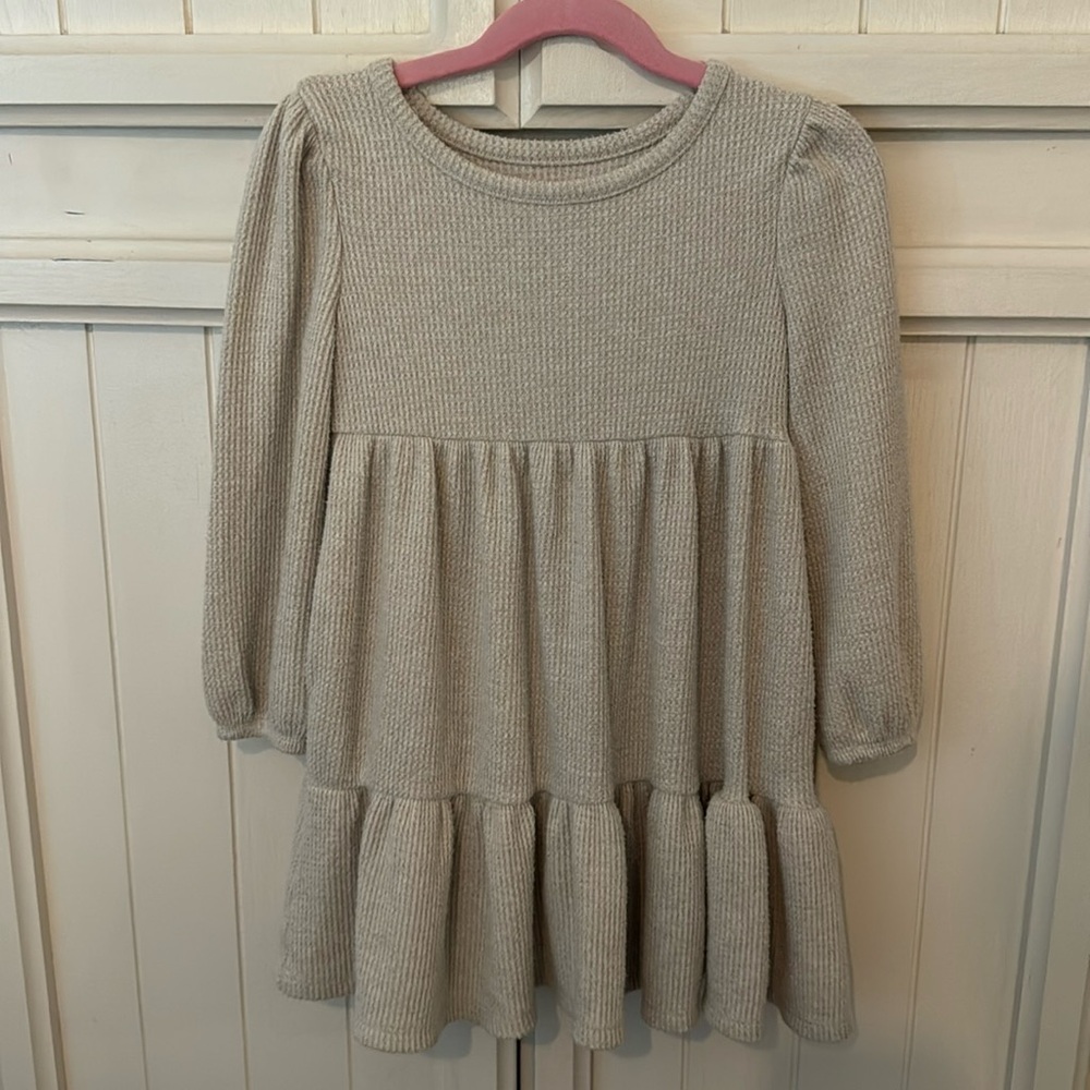 Wheat Jersey Knit Dress